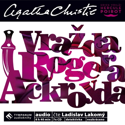 Audiokniha Vražda Rogera Ackroyda - Ladislav Lakomý, Agatha Christie