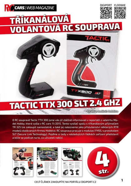 E-magazín TACTIC TTX 300 SLT 2.4 GHZ - RCR s.r.o.