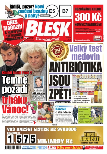E-magazín Blesk - 9.12.2016 - CZECH NEWS CENTER a. s.
