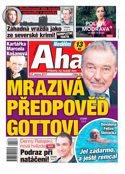 E-magazín Nedělní AHA! - 27.8.2017 - CZECH NEWS CENTER a. s.