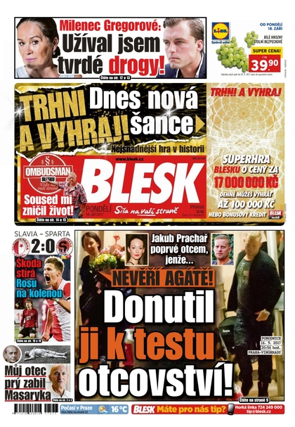E-magazín Blesk - 18.9.2017 - CZECH NEWS CENTER a. s.