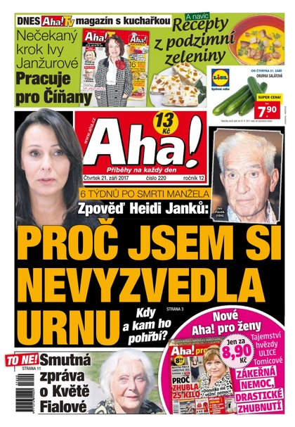 E-magazín AHA! - 21.9.2017 - CZECH NEWS CENTER a. s.