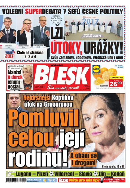 E-magazín Blesk - 19.10.2017 - CZECH NEWS CENTER a. s.