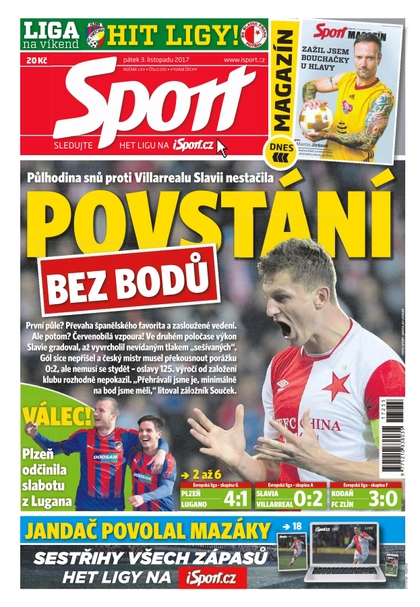 E-magazín Sport - 3.11.2017 - CZECH NEWS CENTER a. s.