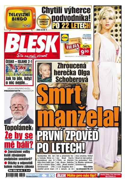E-magazín Blesk - 9.11.2017 - CZECH NEWS CENTER a. s.