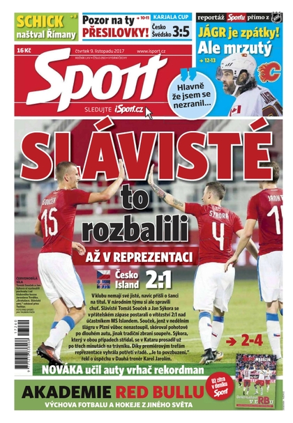 E-magazín Sport - 9.11.2017 - CZECH NEWS CENTER a. s.
