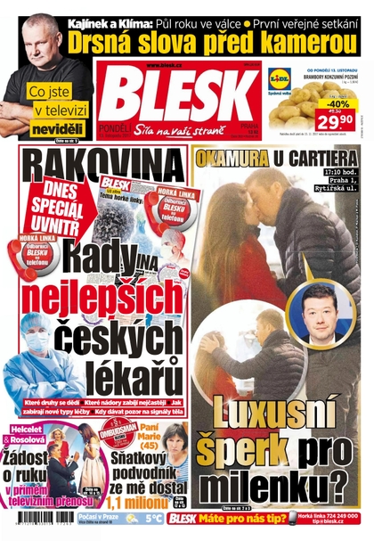 E-magazín Blesk - 13.11.2017 - CZECH NEWS CENTER a. s.