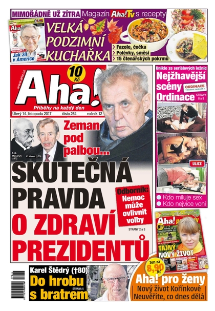 E-magazín AHA! - 14.11.2017 - CZECH NEWS CENTER a. s.