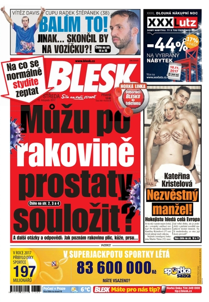 E-magazín Blesk - 15.11.2017 - CZECH NEWS CENTER a. s.