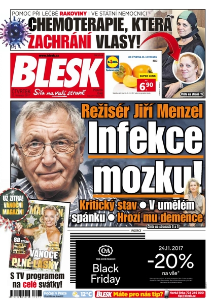 E-magazín Blesk - 23.11.2017 - CZECH NEWS CENTER a. s.
