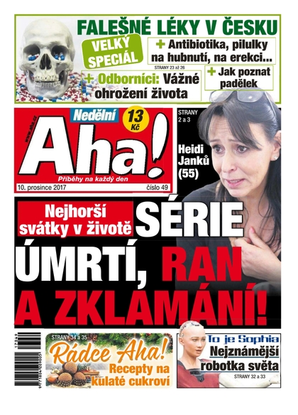 E-magazín Nedělní AHA! - 10.12.2017 - CZECH NEWS CENTER a. s.