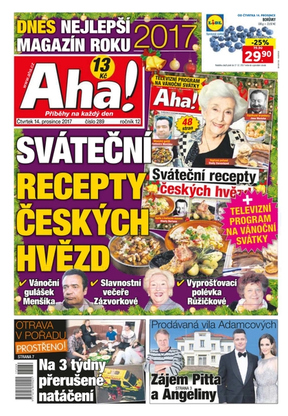 E-magazín AHA! - 14.12.2017 - CZECH NEWS CENTER a. s.