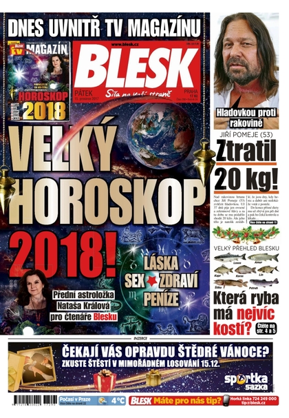 E-magazín Blesk - 15.12.2017 - CZECH NEWS CENTER a. s.