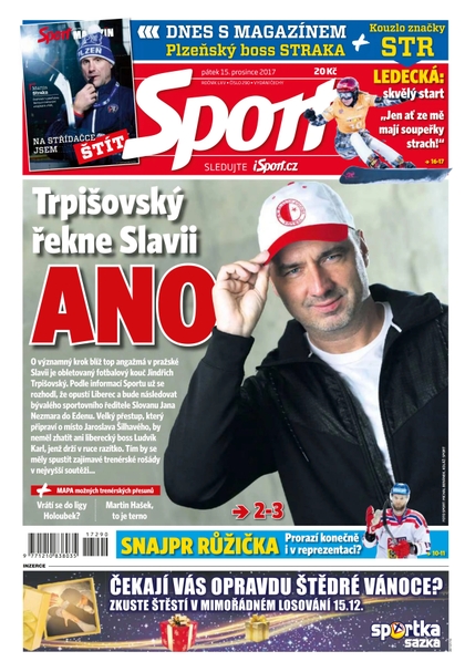 E-magazín Sport - 15.12.2017 - CZECH NEWS CENTER a. s.