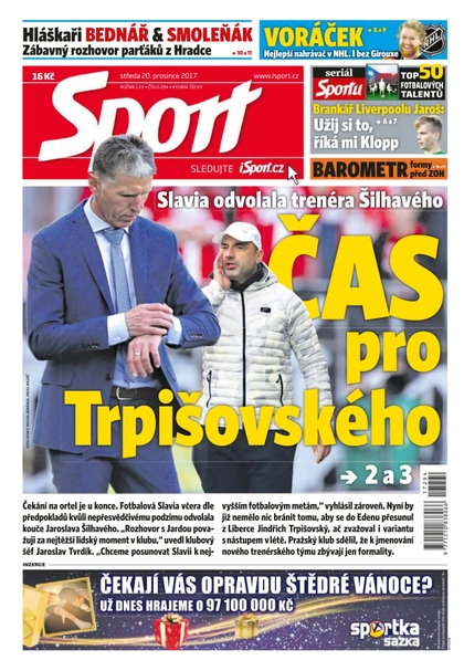 E-magazín Sport - 20.12.2017 - CZECH NEWS CENTER a. s.