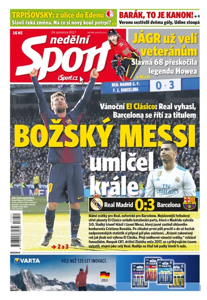 E-magazín Nedělní Sport - 24.12.2017 - CZECH NEWS CENTER a. s.