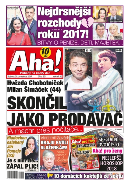 E-magazín AHA! - 30.12.2017 - CZECH NEWS CENTER a. s.