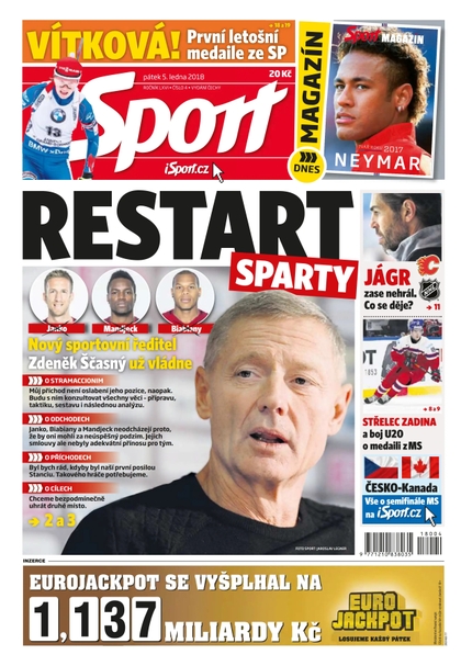 E-magazín Sport - 5.1.2018 - CZECH NEWS CENTER a. s.