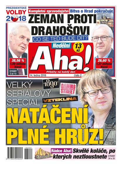 E-magazín Nedělní AHA! - 14.1.2018 - CZECH NEWS CENTER a. s.