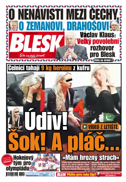 E-magazín Blesk - 16.1.2018 - CZECH NEWS CENTER a. s.