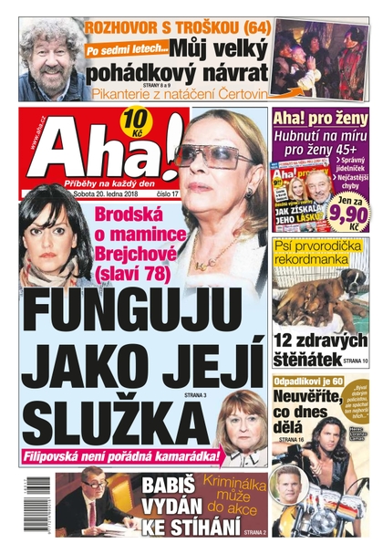 E-magazín AHA! - 20.1.2018 - CZECH NEWS CENTER a. s.