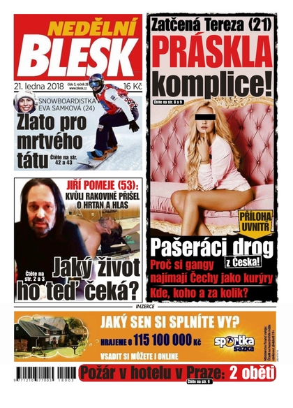E-magazín Nedělní Blesk - 21.1.2018 - CZECH NEWS CENTER a. s.