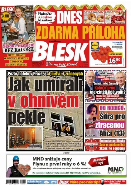 E-magazín Blesk - 22.1.2018 - CZECH NEWS CENTER a. s.