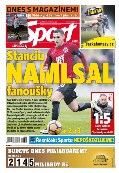 E-magazín Sport - 26.1.2018 - CZECH NEWS CENTER a. s.