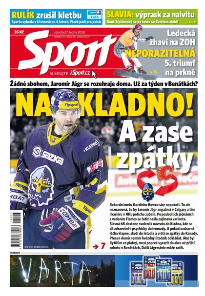 E-magazín Sport - 27.1.2018 - CZECH NEWS CENTER a. s.