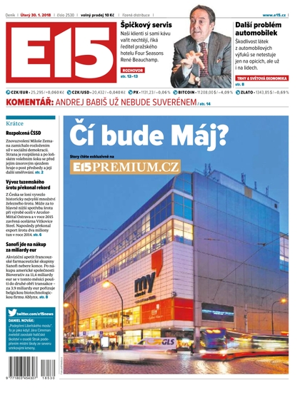 E-magazín E15 - 30.1.2018 - CZECH NEWS CENTER a. s.
