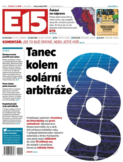 E-magazín E15 - 1.2.2018 - CZECH NEWS CENTER a. s.