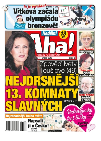 E-magazín Nedělní AHA! - 11.2.2018 - CZECH NEWS CENTER a. s.