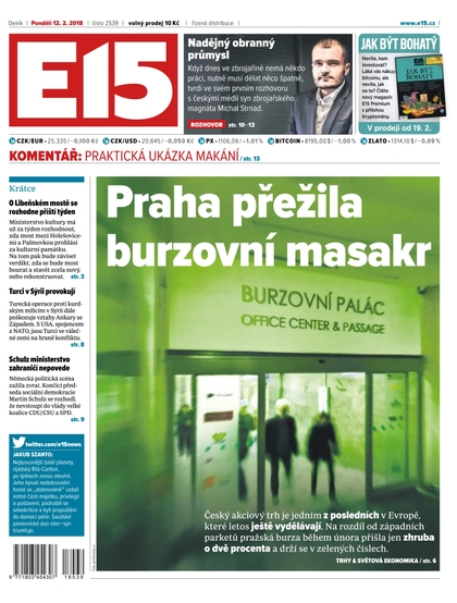 E-magazín E15 - 12.2.2018 - CZECH NEWS CENTER a. s.