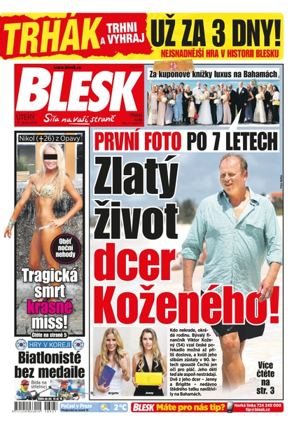 E-magazín Blesk - 13.2.2018 - CZECH NEWS CENTER a. s.
