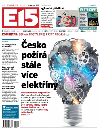 E-magazín E15 - 14.2.2018 - CZECH NEWS CENTER a. s.