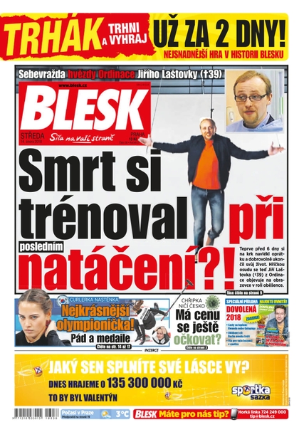 E-magazín Blesk - 14.2.2018 - CZECH NEWS CENTER a. s.