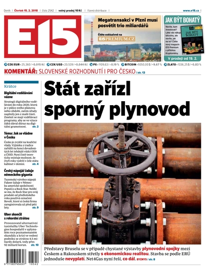 E-magazín E15 - 15.2.2018 - CZECH NEWS CENTER a. s.