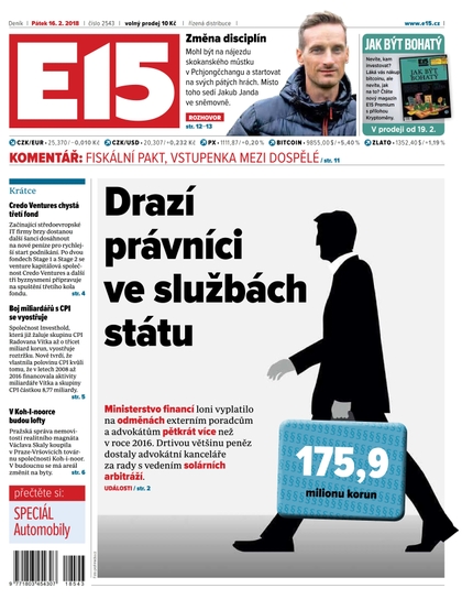 E-magazín E15 - 16.2.2018 - CZECH NEWS CENTER a. s.
