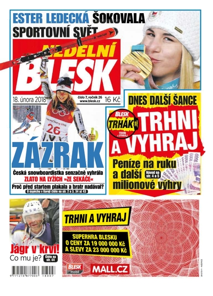 E-magazín Nedělní Blesk - 18.2.2018 - CZECH NEWS CENTER a. s.