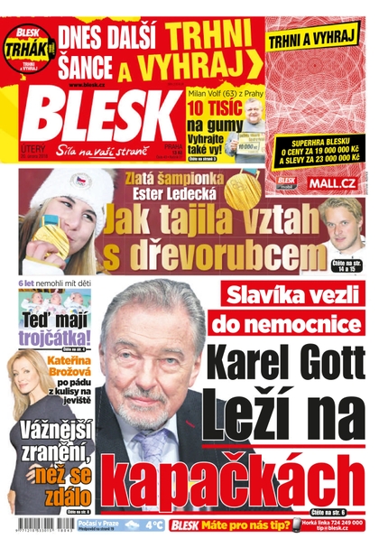 E-magazín Blesk - 20.2.2018 - CZECH NEWS CENTER a. s.