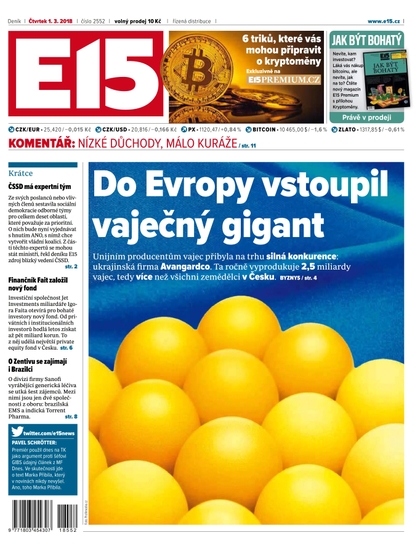 E-magazín E15 - 1.3.2018 - CZECH NEWS CENTER a. s.