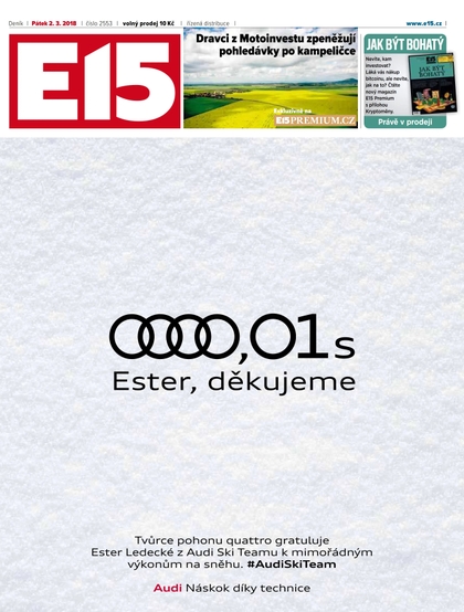 E-magazín E15 - 2.3.2018 - CZECH NEWS CENTER a. s.