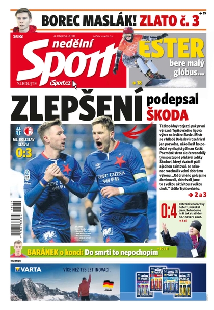 E-magazín Nedělní Sport - 4.3.2018 - CZECH NEWS CENTER a. s.