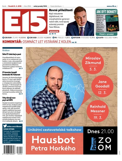 E-magazín E15 - 5.3.2018 - CZECH NEWS CENTER a. s.