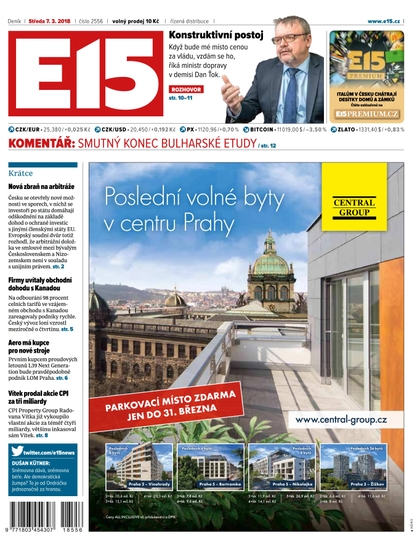 E-magazín E15 - 7.3.2018 - CZECH NEWS CENTER a. s.