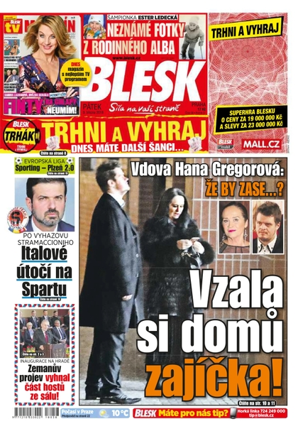 E-magazín Blesk - 9.3.2018 - CZECH NEWS CENTER a. s.