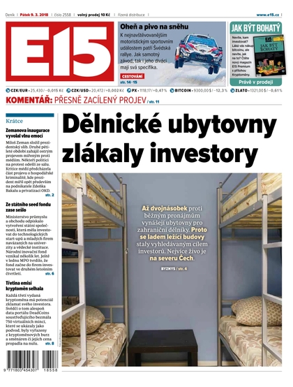 E-magazín E15 - 9.3.2018 - CZECH NEWS CENTER a. s.