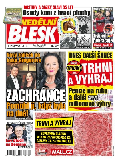 E-magazín Nedělní Blesk - 11.3.2018 - CZECH NEWS CENTER a. s.