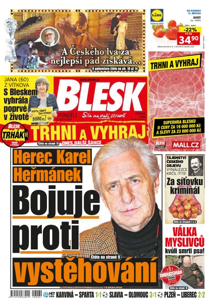 E-magazín Blesk - 12.3.2018 - CZECH NEWS CENTER a. s.
