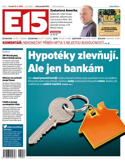 E-magazín E15 - 12.3.2018 - CZECH NEWS CENTER a. s.